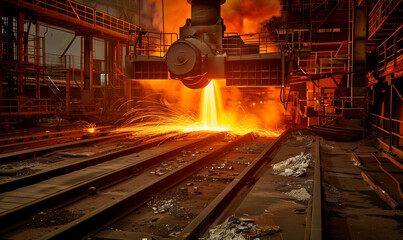 Metallurgical production involves a number of technological processes, including melting, refining, casting, rolling and machining, intended to transform raw metallic materials into finished ones.