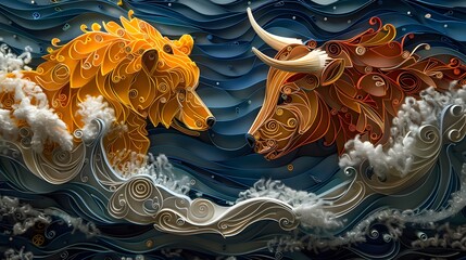 The quilled bear and bull, crafted in exquisite detail, offered a visual representation of the forex market’s persistent struggle.