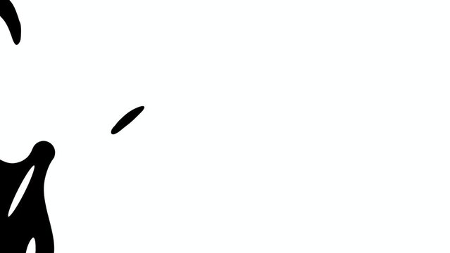 Liquid Transitions on White Background for Motion Graphic
