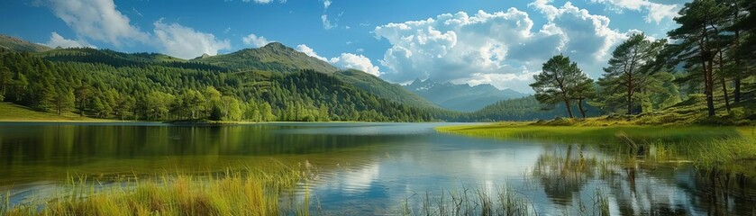 Fototapeta premium Photography Cycling Expeditions Offer photographyfocused cycling expeditions for capturing the beauty of Karelias landscapes and landmarks Photograph participants capturing stunning images of lakes, f