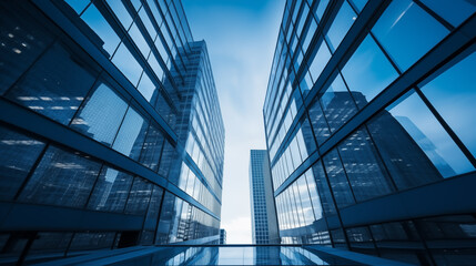 City skyline at night. Panorama of a big city with lights