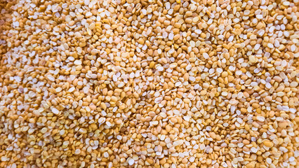 Close up Mung beans or Vigna radiata seeds top view background, Mung bean shot with detail.