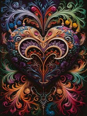 Colorful Heart Artwork
