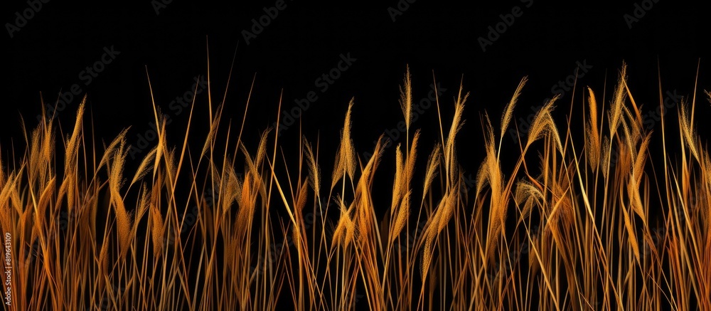 Wall mural phragmites sp pattern displayed in copy space image