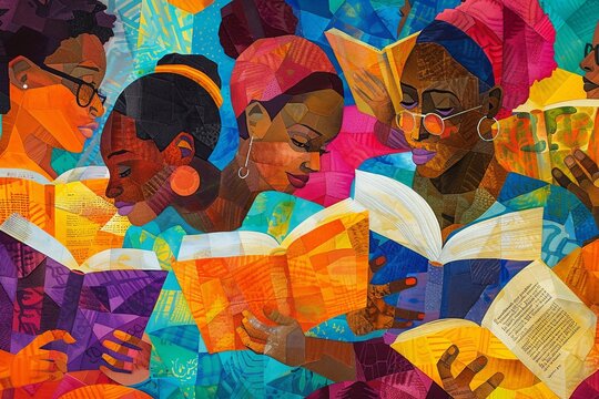 Celebrating unity in diversity with a vibrant poster promoting the joy of reading together
