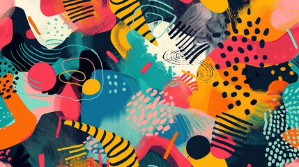 Bold and colorful abstract patterns