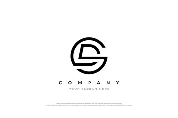 Simple Letter SD or DS Logo Design