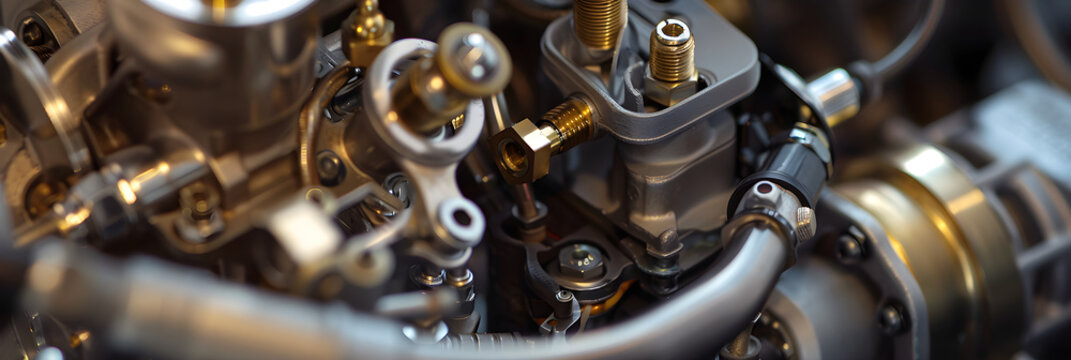 High-Resolution Close-Up of YFZ 450 Carburetor Highlighting its Mechanical Complexity