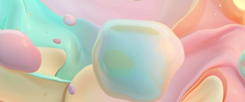 Abstarct colorful wave animation 