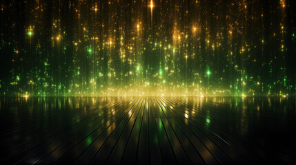 Beautiful matrix background with falling lights.