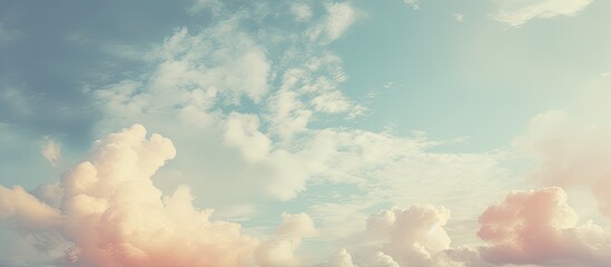 Vintage sky background with copy space image