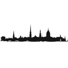 Naklejka premium Annapolis city skyline vector illustration