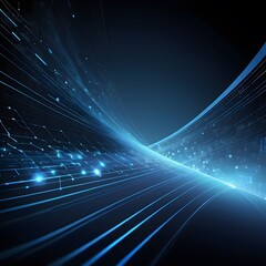 Radiant Blue High-Tech Background