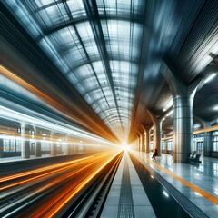 Dynamic Train Passages Capturing the Blurred Motion of Station Platforms.