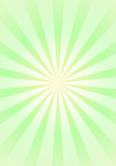 Green Pastel Gradient Fusion White Rays and Radial Circle Vertical Background, Sunburst White Rays Vertical Background