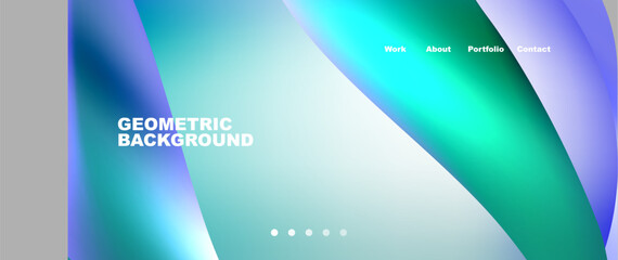 Dynamic flowing shapes concept design composition. Vector Illustration For Wallpaper, Banner, Background, Card, Book Illustration, landing page