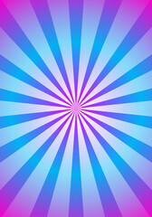 Purple And Blue Gradient Fusion White Rays and Radial Circle Vertical Background, Sunburst White Rays Vertical Background
