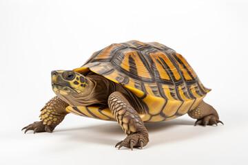 Obraz premium Turtle over isolated white background. Animal
