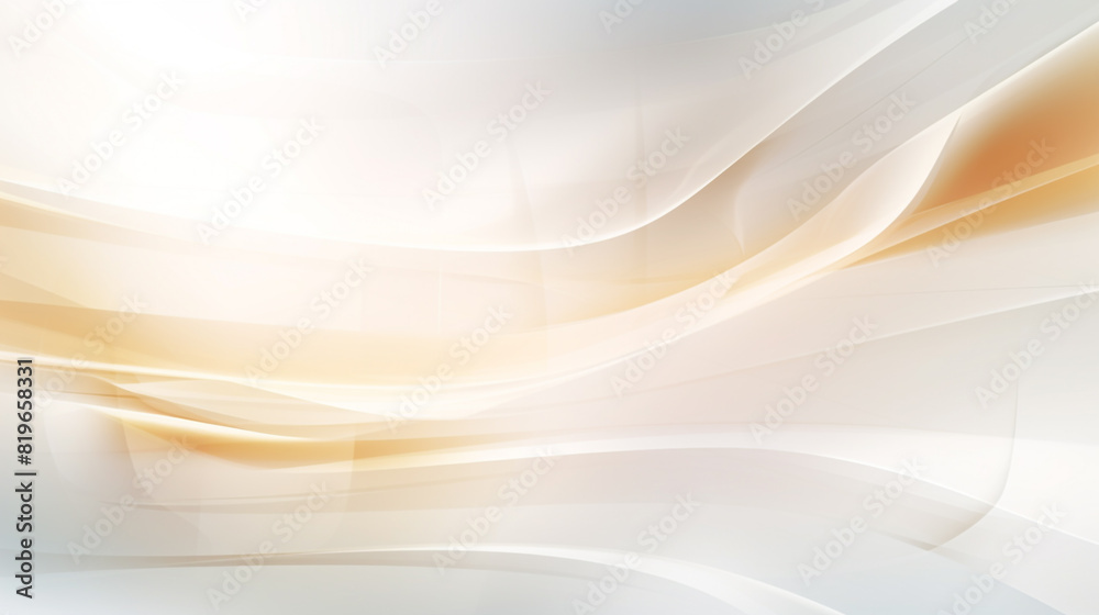 Wall mural modern gold and light grey square overlapped pattern on background with shadow. white background. mi