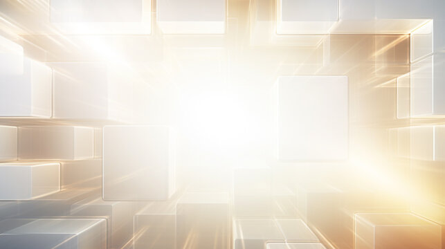 Modern gold and light grey square overlapped pattern on background with shadow. white background. Minimal geometric white light background abstract design. Elegant white and gold Background.	
