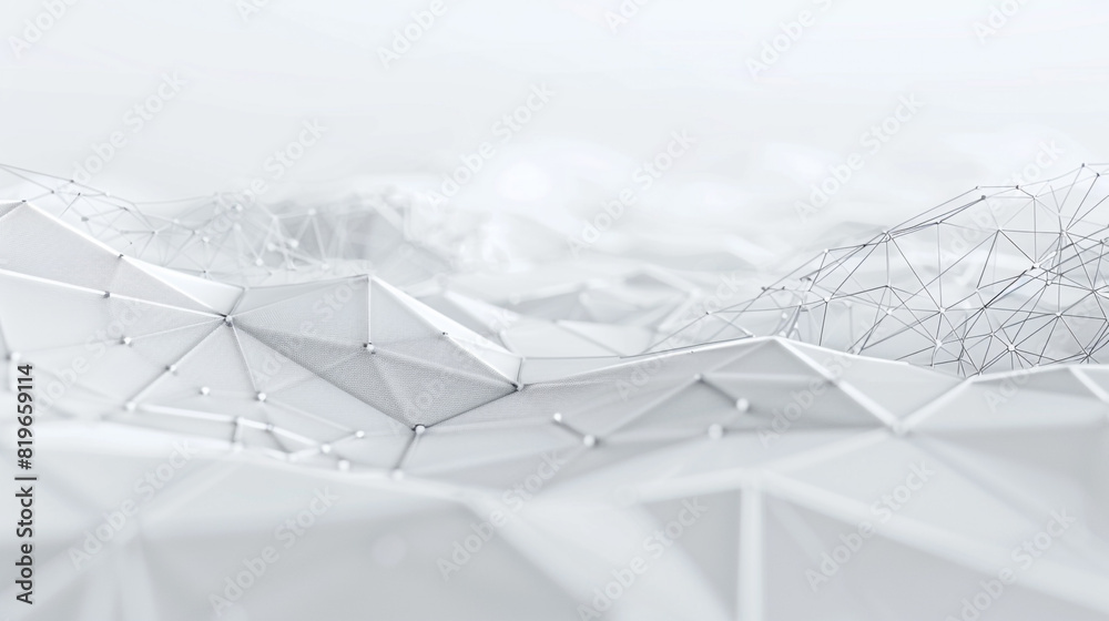 Poster abstract white connection digital data and big data concept futuristic network on background.