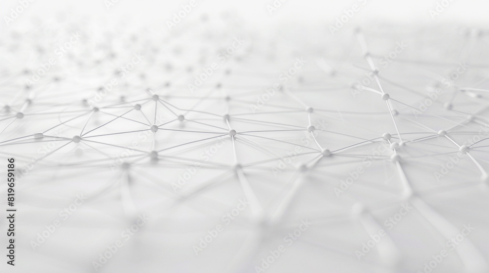 Wall mural Abstract technology background. Connection digital data and big data concept.  futuristic network on background. Technology abstract lines and dots connection background. 