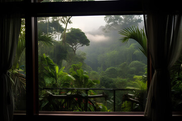 rainforest view from the room
