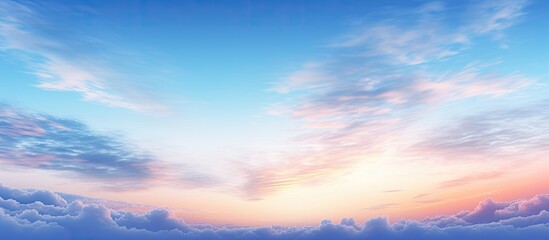 Obraz premium Background of a dusk sky with copy space image