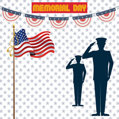 A Dynamic Memorial Day Celebration Vector: A Tribute to Patriotism, Immerse yourself in the beauty of this captivating vector art, which flawlessly captures the true meaning of Memorial Day.