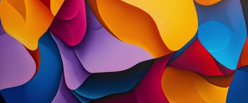 Abstarct colorful wave animation 