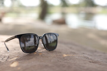 Sunglasses on the beach