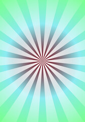 Radial Circle Rays on Light Green Pastel Fusion – Stunning Vertical Design