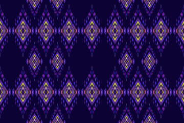 Traditional tribal seamless pattern. With ikat ornaments, motives, and floral elements designed for batik patterns. Modern clothes, tiles, carpets, backgrounds, sarongs, zari.