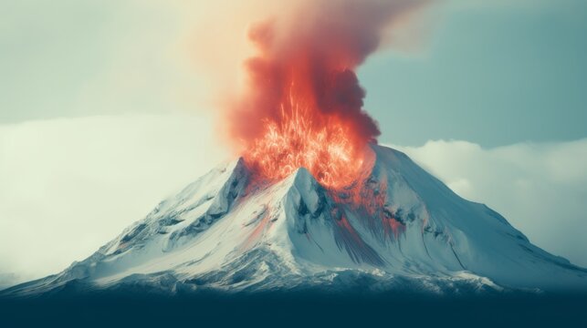 A volcano is a vent in the Earth's crust through which magma, ash, and gases escape.