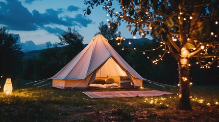 Tent at night