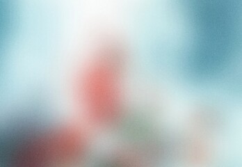 white soft blue red , a unique blend color vibes and glitch empty space digital grainy noise grungy texture color gradient rough abstract background , shine bright light and glow template