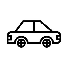 Fototapeta premium car icon or logo illustration outline black style