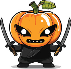 Cute ninja pumpkin © MDMASUD