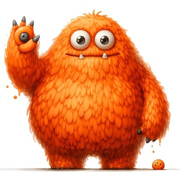 Orange fat monster