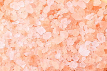 Organic Himalayan pink salt texture background, Healthy food ingredient
