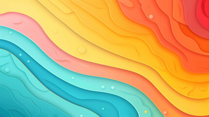 A long, curvy line of blue and pink colors. The colors are vibrant and seem to be flowing together, creating a sense of movement and energy. Scene is one of excitement and dynamism