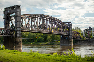 Naklejka premium Hubbrücke für Eisenbahn in Magdeburg