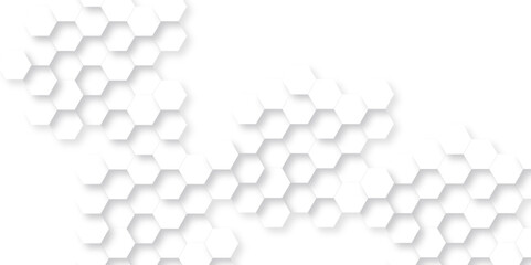 Abstract pattern with hexagonal white line seamless background. Abstract technology background vector EPS, Abstract white hexagon background. Hexagon paper texture and futuristic business.