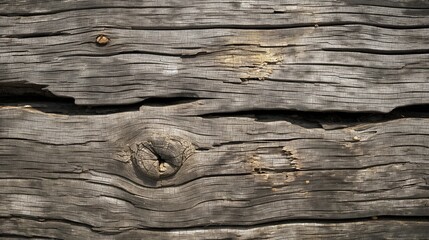 A detailed depiction of a weathered wood surface, highlighting the natural grain patterns and age marks, ideal for adding a rustic effect to digital artworks. 