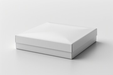 Naklejka premium White Box Packaging Mockup on Isolated Background created with Generative AI