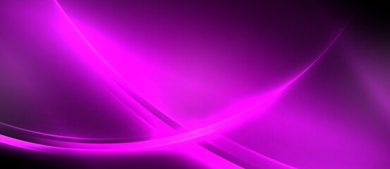 Neon glowing circle rays, light round lines in the dark, planet style neon wave lines. Energetic electric concept design for wallpaper, banner, background