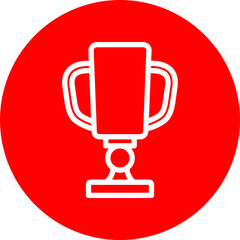 trophy Flat Icon Design