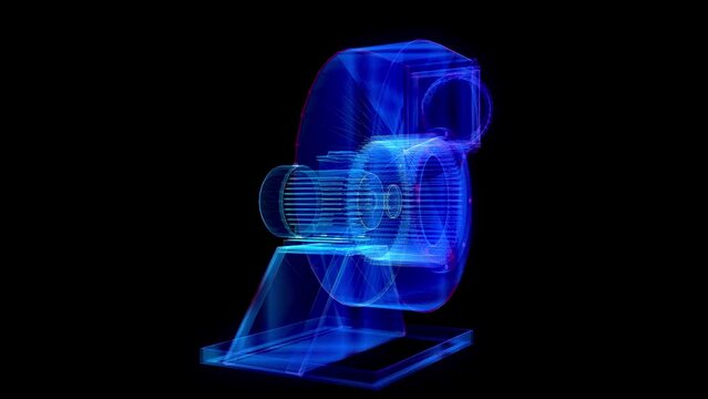 Air blower industrial equipment. Ventilation systems and air condition