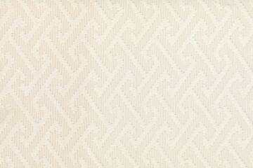 embroidered geometric luxury fabric texture background close up, detailed light neutral color woven linen backdrop, furniture cloth textile material, modern cotton clothing weave pattern