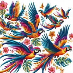 Exquisite Animal Embroidery Stunning Wildlife Designs for Craft Enthusiasts Microstock